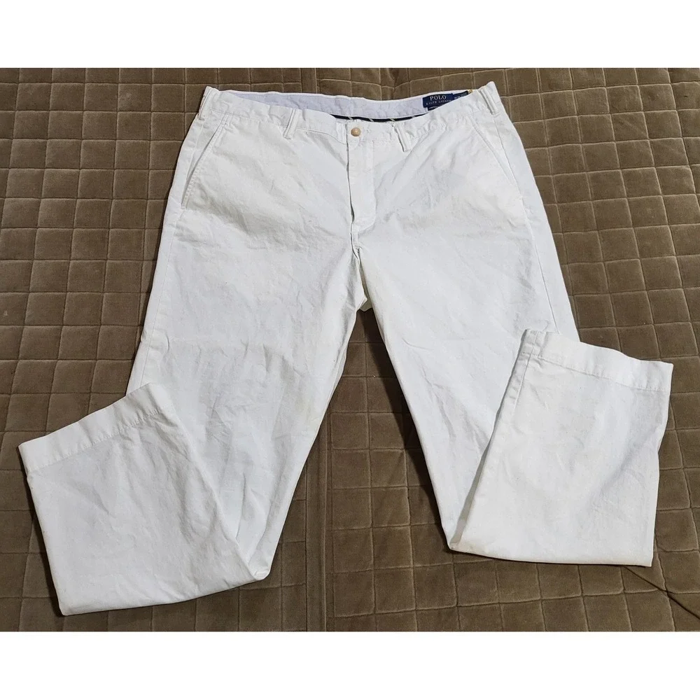 Polo Ralph Lauren Mens Straight Fit Washed Stretch Chino Pant Twili Size 38/30